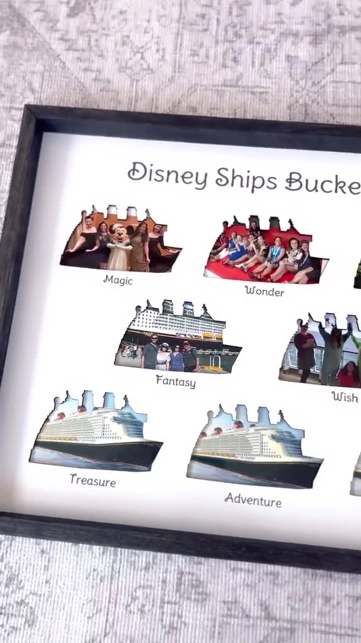 Bucket List - Cruise Ships | Photo Frame | Castaway Club | Fan