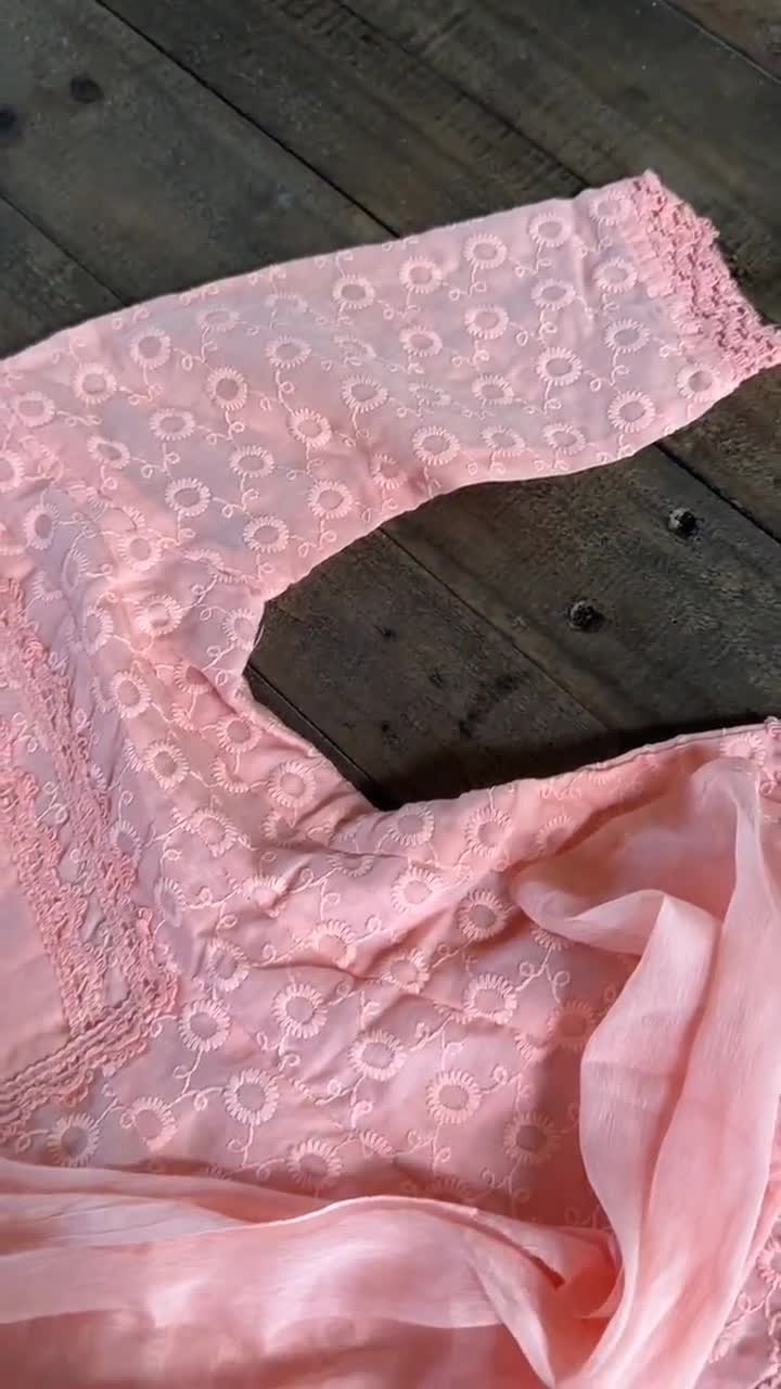 Girls' Lucknowi Cotton Anarkali Dress | Indian Kids Ethnic Gown video poster