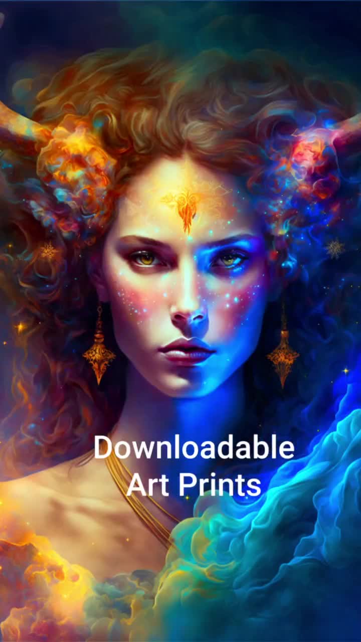 Digital Download Celestial Woman Ethereal Spiritual AI Generated