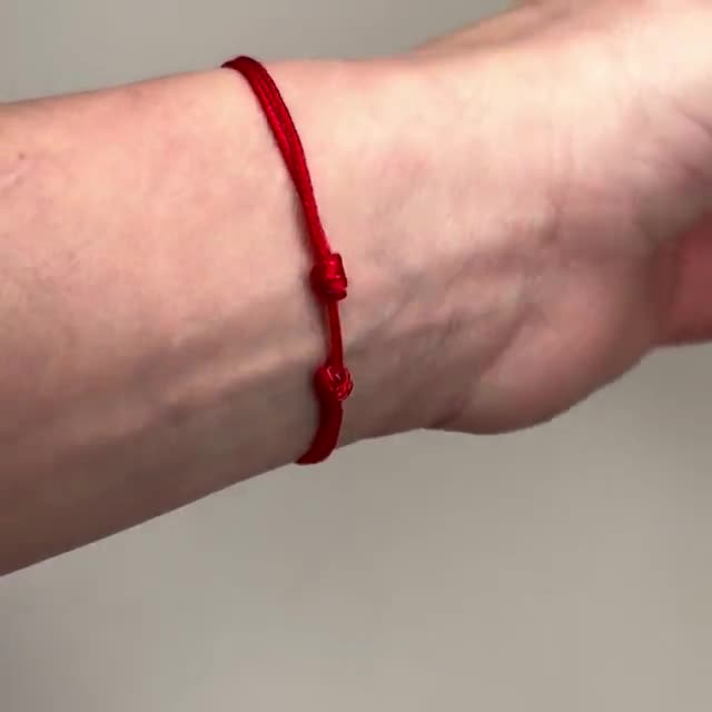 Red String Bracelet With Card / Kabbalah Red Bracelet / Good Red String Bracelet With Card / Kabbalah Red Bracelet / Good
