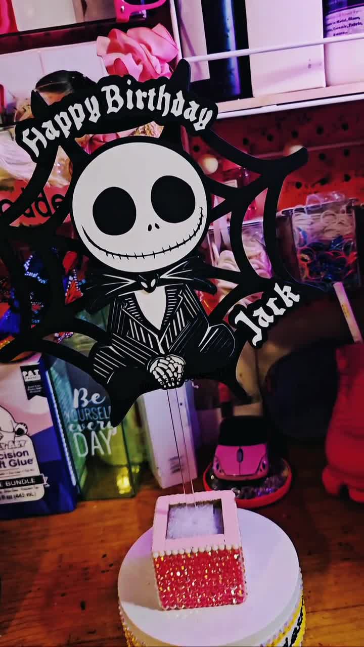 Jack Skellington Birthday Cake Topper: Nightmare Before Christmas video poster
