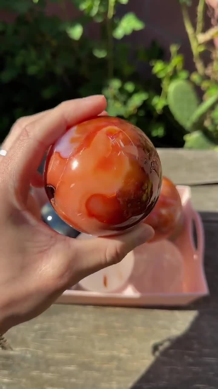 Peachy Carnelian Sphere - High Grade (1.31lbs) - Etsy