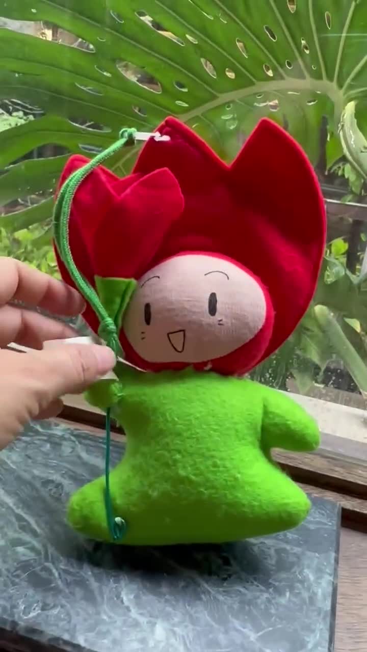 1990 Flower Expo 90 Mascot Hanazukin-chan Plush and Pin Badge - Etsy