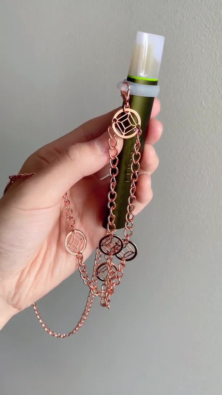 Rose Gold Anti Loss Vape Holder, Stainless Steel Vape Device Chain, Fashion  Vape Necklace for Juul Vuse Stlth, Vape Lanyard Accessory