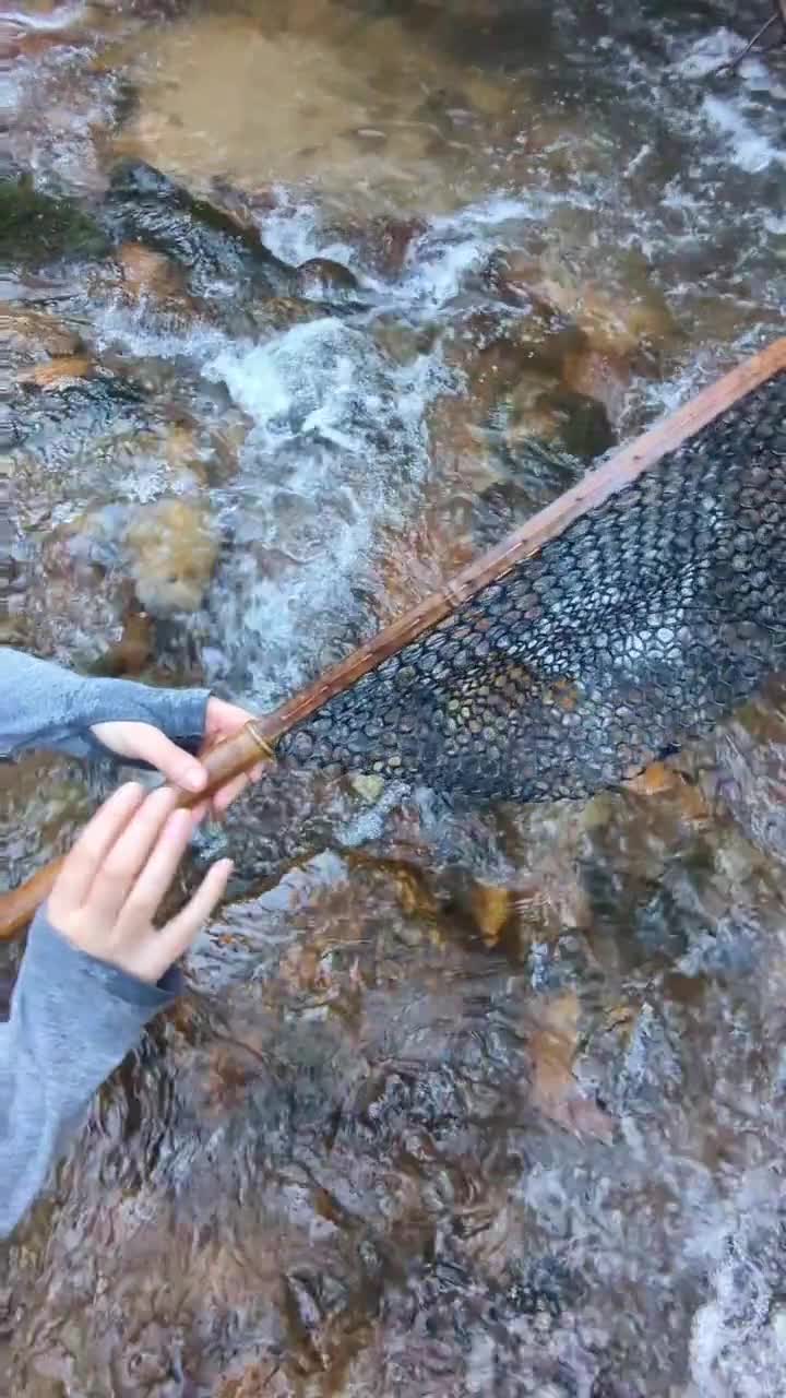 Slim Bamboo & Copper Fly Fishing Net 