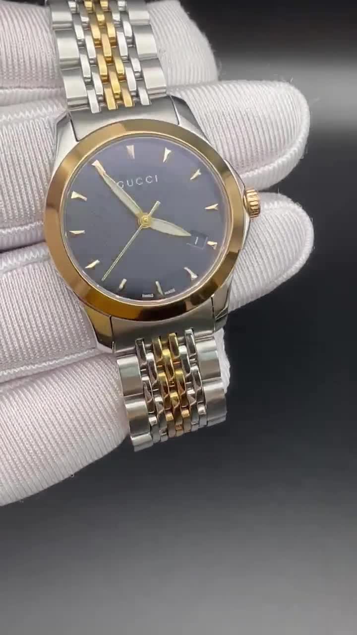 Buy Vintage Gucci Wrist Watch Swiss for Ladies Rare Rose Gold