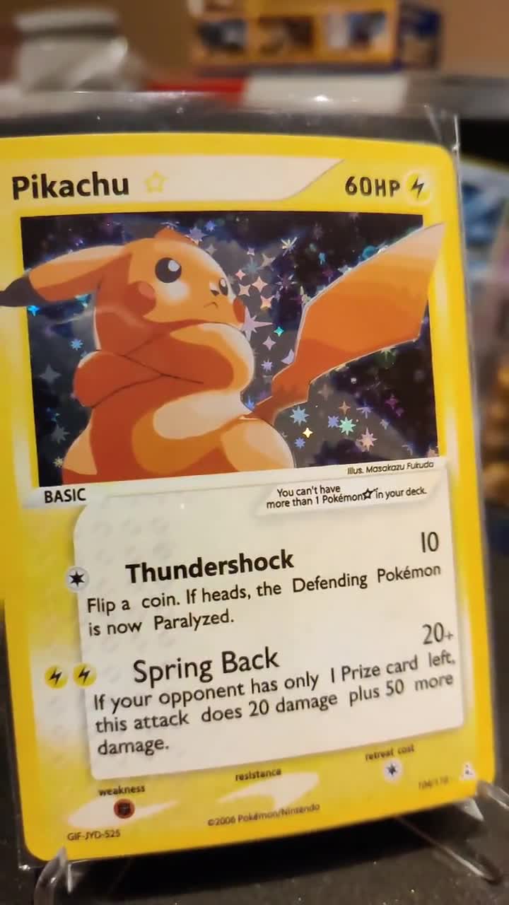 Pikachu 60 HP ☆ ポケモンカードpikachu gold star Pikachu Star - Holon Phantoms - Pokemon - TCGplayer.com