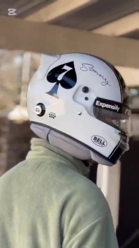 ソニー #7 ヴィンテージスタイル F1 レプリカヘルメット