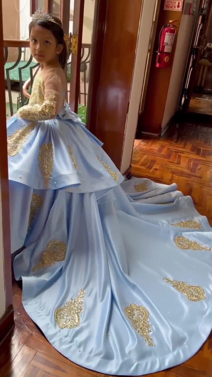 Blue dress for girls, Dresses for girls, birthday dress, girls dress for  parties, girls dress custom color, cinderella inspired dress,