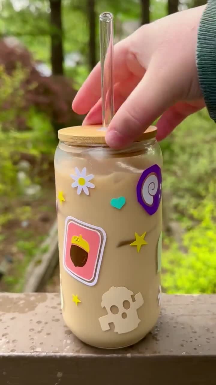 Animal Crossing New Horizons Iced Coffee Cup With Lid and 