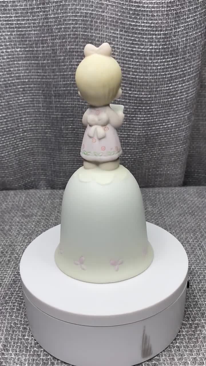 超激レア 1981年製 プレシャスモーメンツ ウェディング オルゴール 箱付き ヴィンテージ プレシャス モーメンツ ベル *Wishing You A Merry