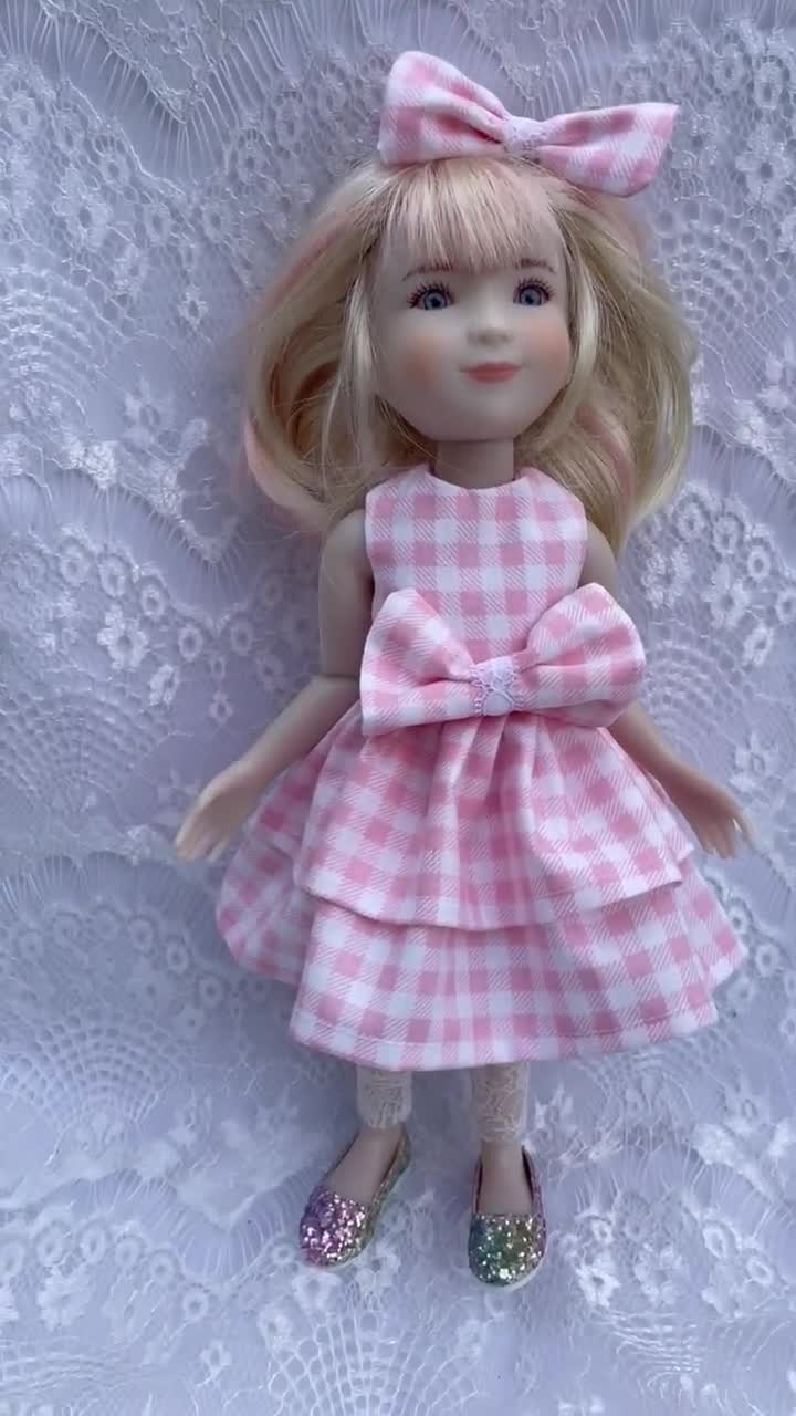 Ruby, 18-inch Retro Doll Vintage Polka-Dot Dress
