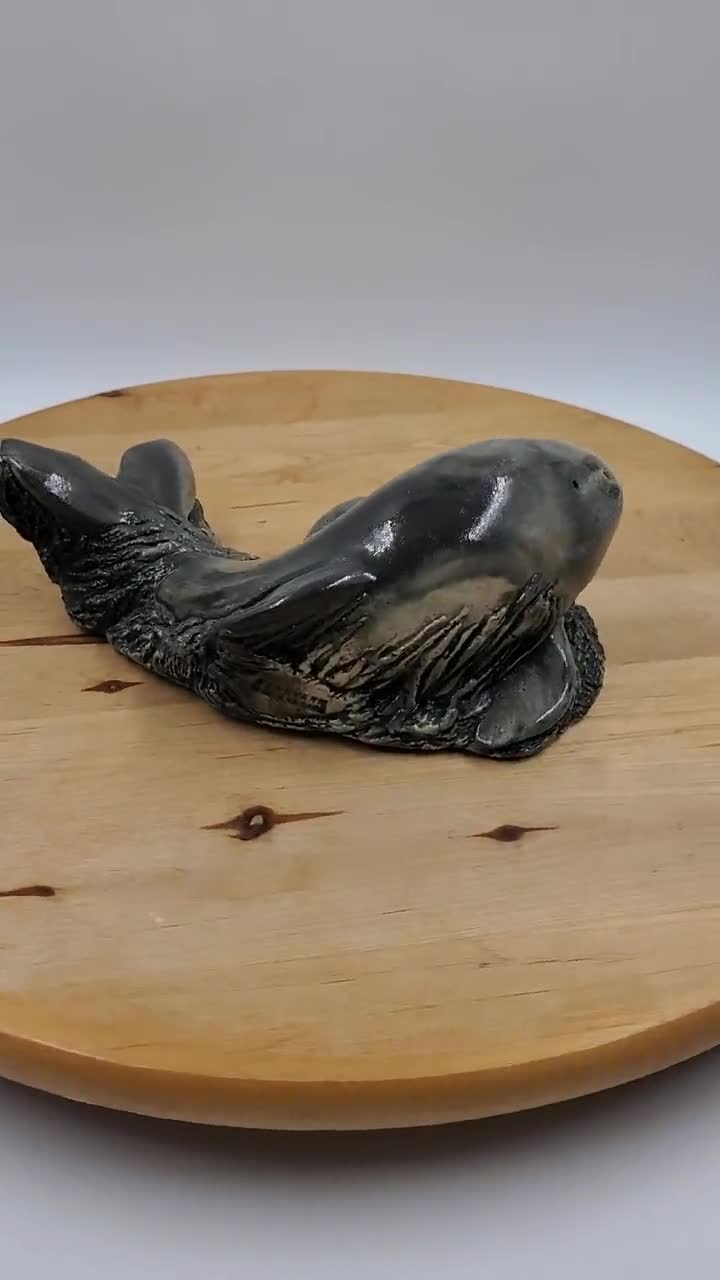 ツチブタ カナダ クジラの像 石の置物 - Etsy 日本