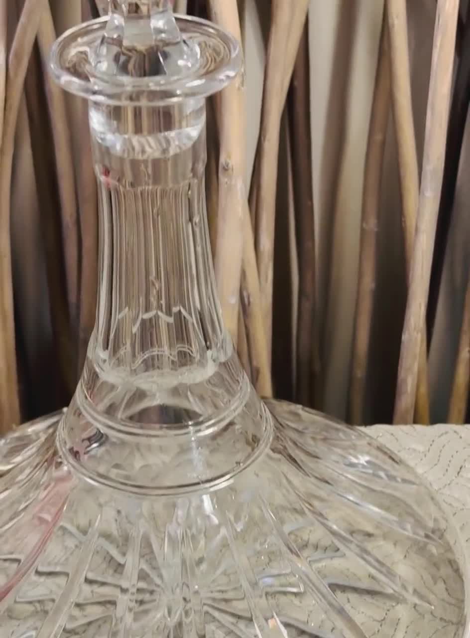 Vintage Wedgwood Crystal Ships Decanter With Stopper. - Etsy