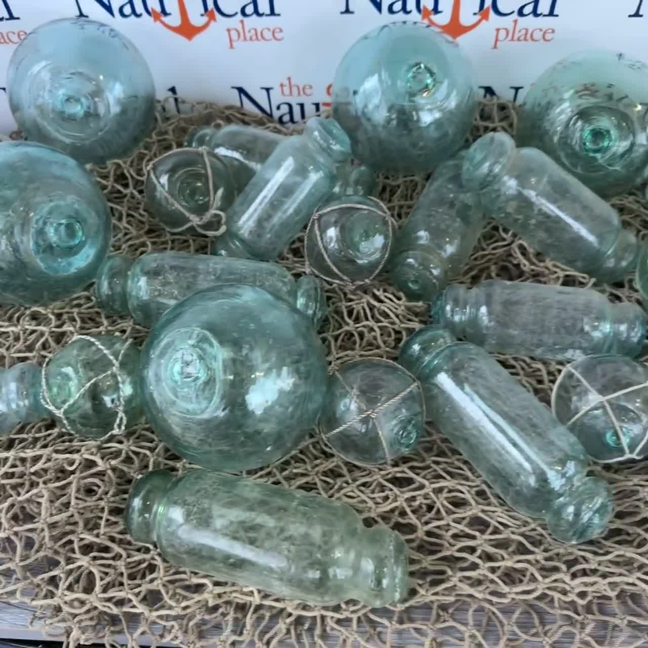Japanese Glass Rolling Pin Floats, Authentic Japan Buoys Once