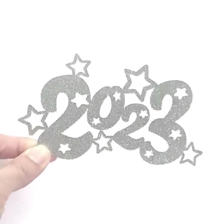Happy New Year Svg Png Dxf Eps, Hello 2024 Svg, 2024 New Year Svg, Welcome 2024,  Scrapbook, Cricut Cameo File Silhouette, Paper Cutting 