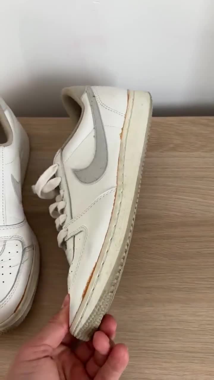 85年製 VINTAGE NIKE CONVENTION HI ORIGINAL WHITE NATURAL 4340 OG 8.5us 26.5cm ナイキ チームコンベンション ビンテージ オリジナル Vintage 1990s 1980s Nike Team Convention High