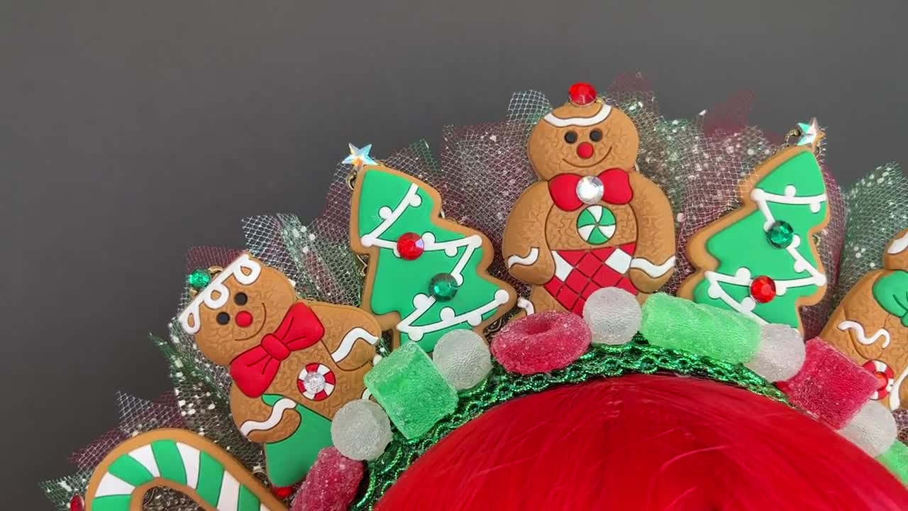 6 Weihnachts-Stirnbänder – Elastisch, Mit Motiven Wie Weihnachtsmann, Elch & Weihnachtsbaum