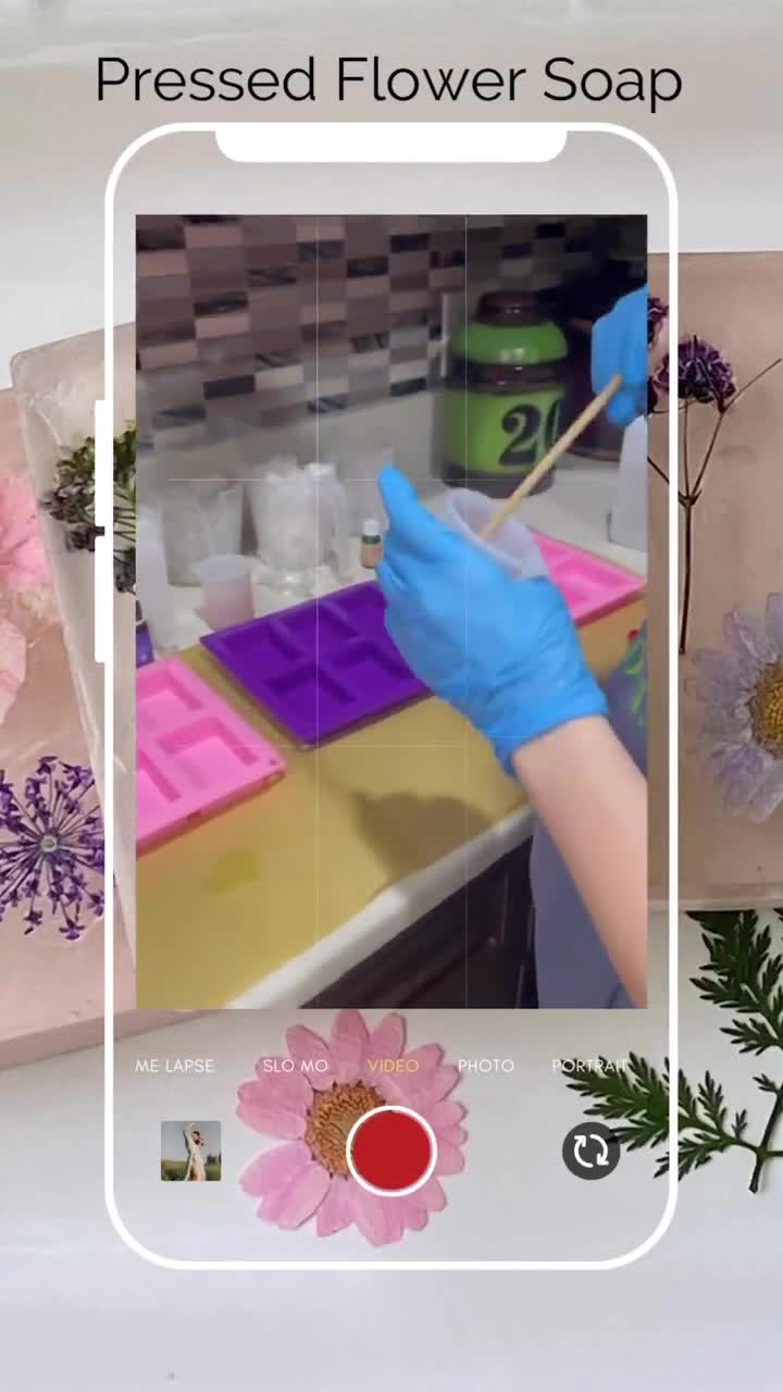 How to Make Pressed-Flower Bar Soap
