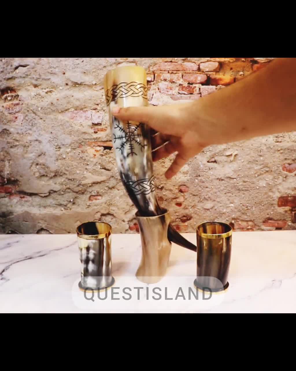 Vaso vichingo in corno di bue ⚔️ Negozio Medievale