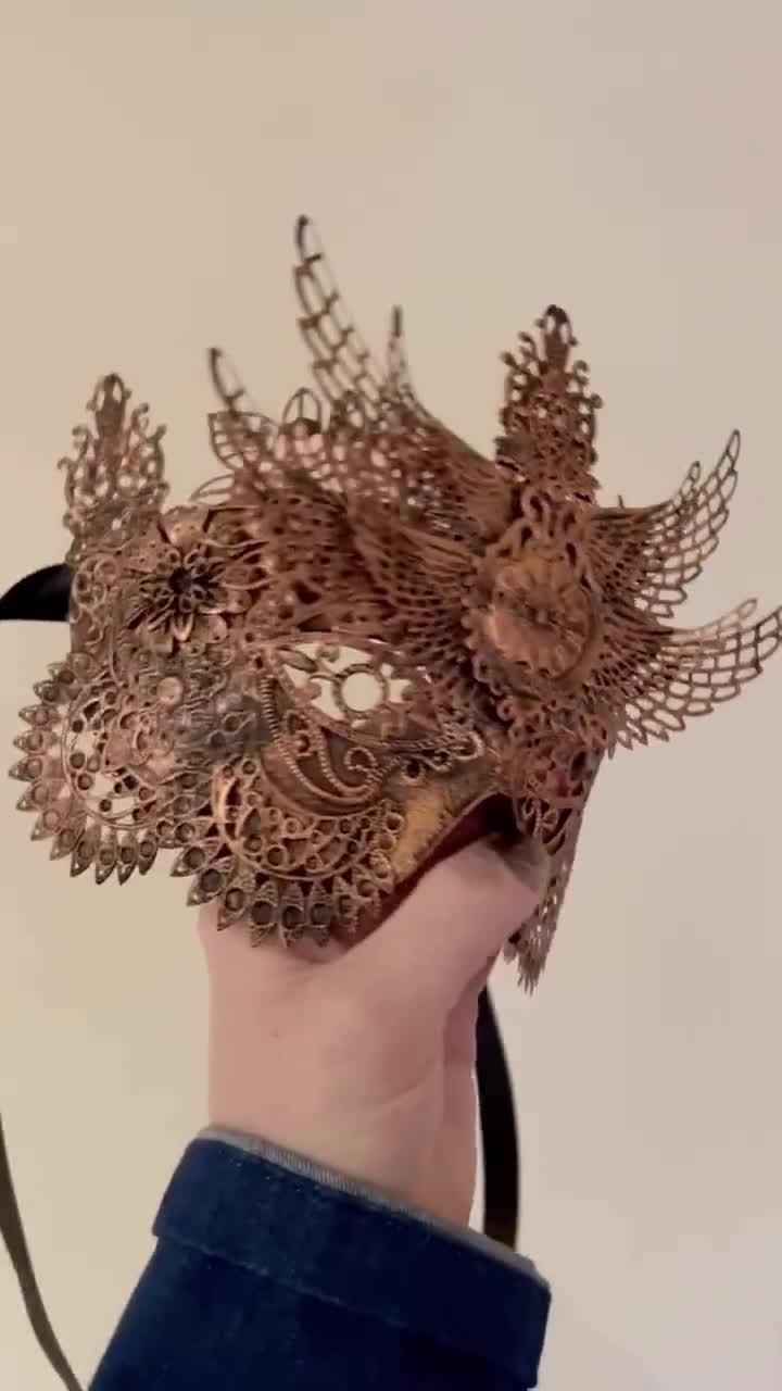 Gothic Masquerade Mask, Skull Mask, Masquerade Mask for Men, Pagan