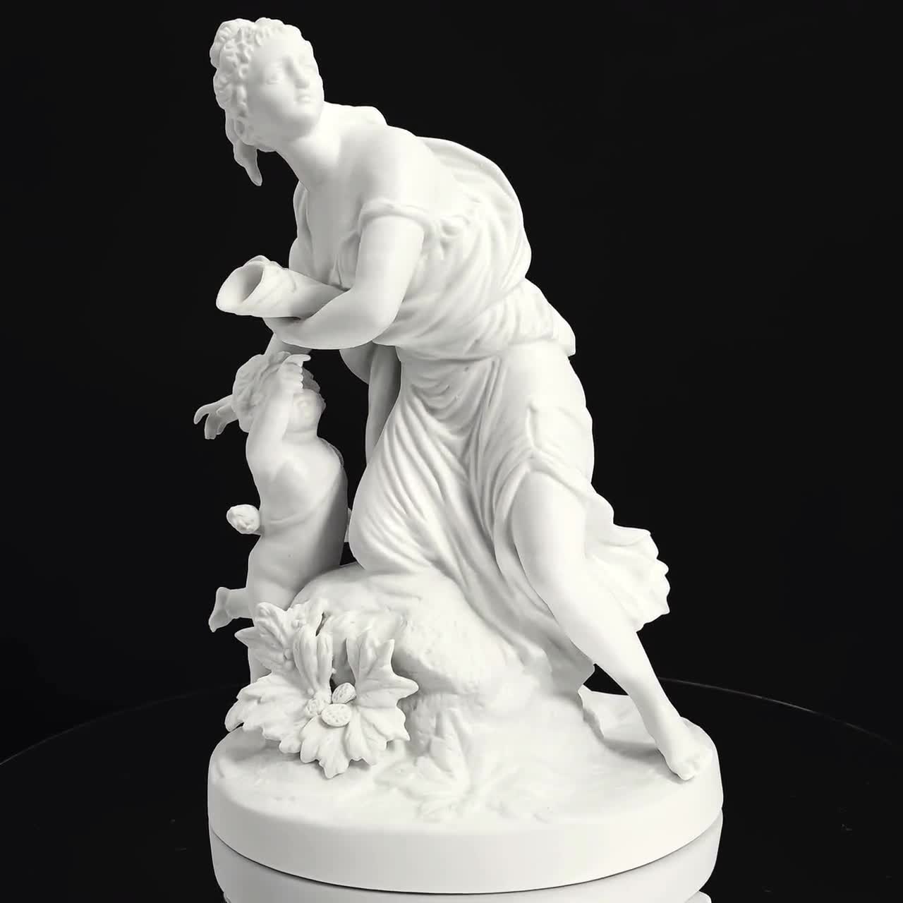 ビクトリア朝アンティーク磁器の置物セット | 1860-1890年代 新古典
