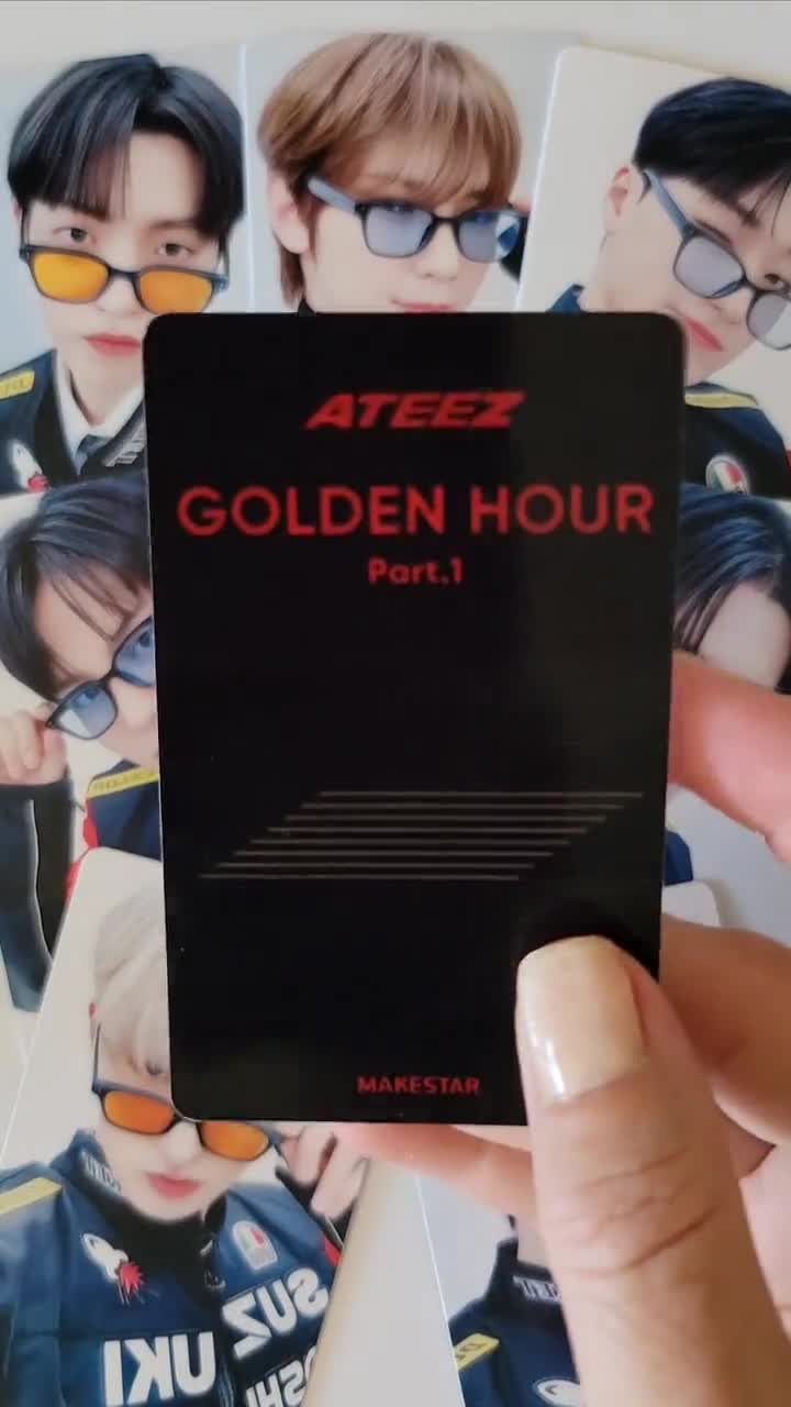 ATEEZ Golden Hour 1 Makestar Lucky Draw Photocards - Etsy UK