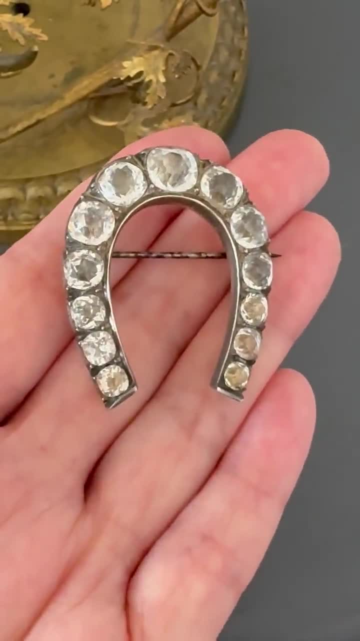 フランス　アンティーク　ジュエリーボックス　19世紀　ホースシュー　幸運　馬蹄 美術品・アンティーク・コレクション フランス アンティーク
