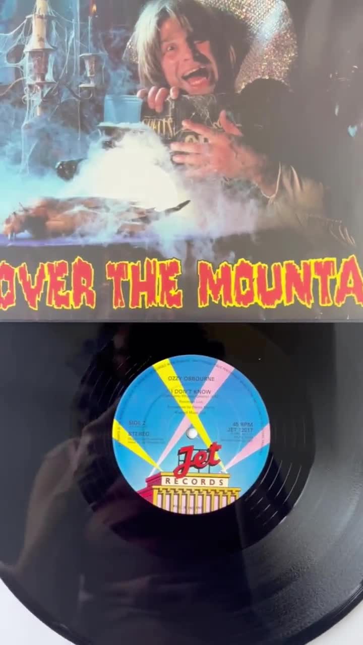 Ozzy Osbourne - Over the Mountain UK Vinyl Single - 1981 Jet