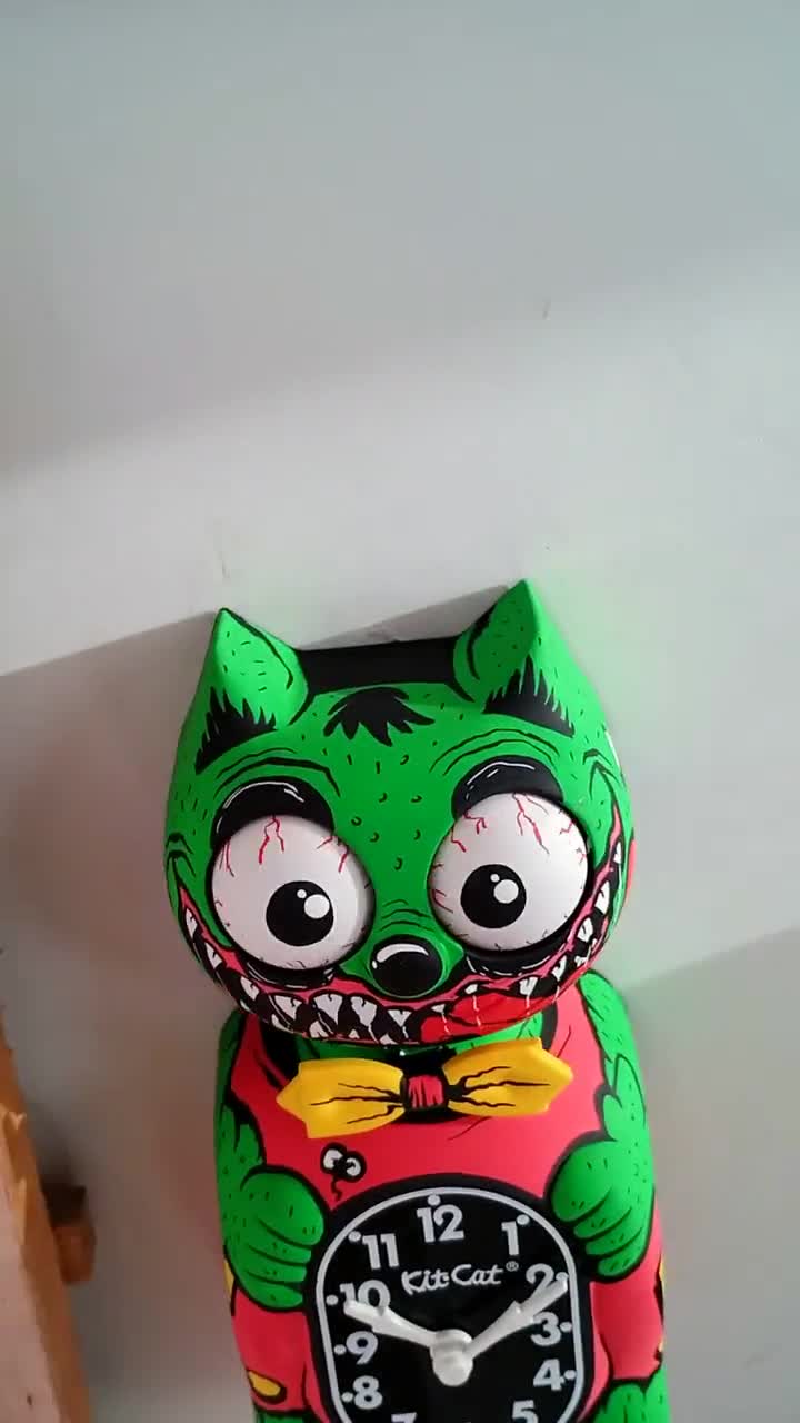 RF Rat Kit-cat Klock© Custom Clock - Original Art Custom Painted
