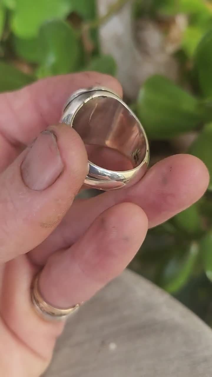 Indian Motorcycle Ring,vintage,925 Sterling Silver,chunky Heavy