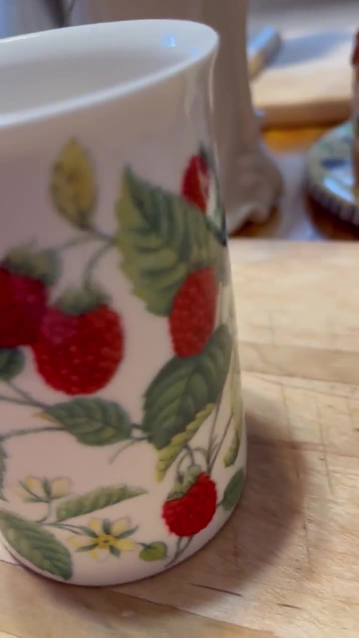 Vintage Roy Kirkham “fruit Garden Collection “fine Bone China Mug