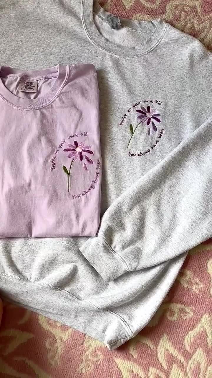 You're on Your Own Embroidered Sweatshirt // YOYOK // You
