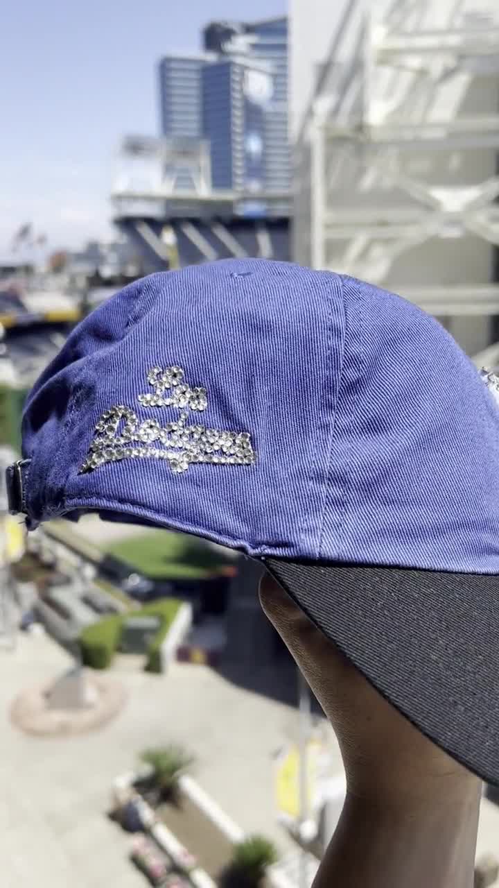 LA Dodgers Blinged Dad Cap - BLUE