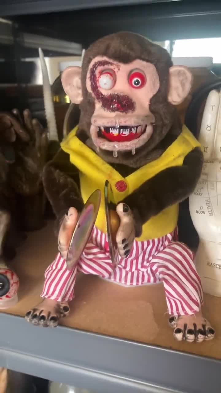 Horror Music Monkey Jolly Scary Bloody Chimp - Etsy