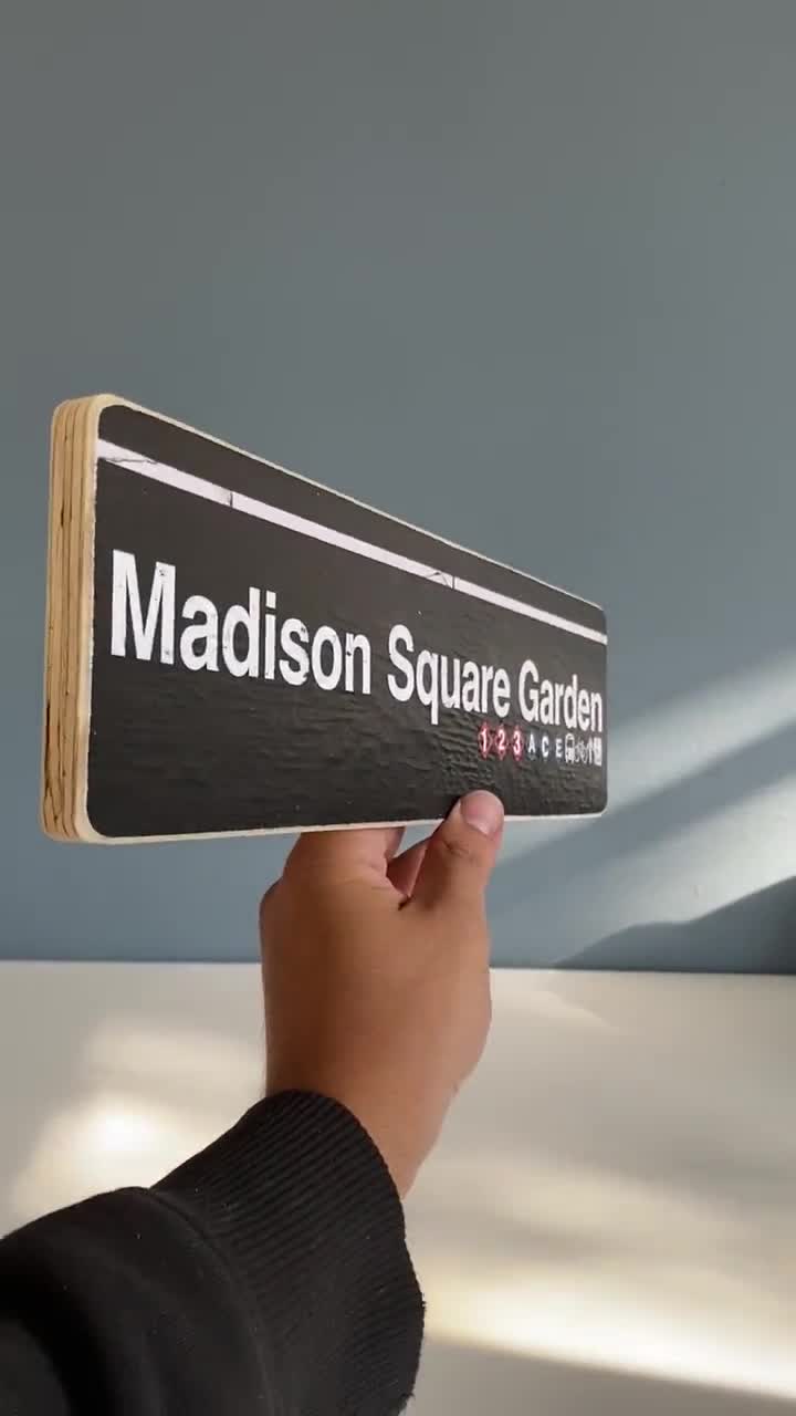 Madison Square Garden Subway Sign