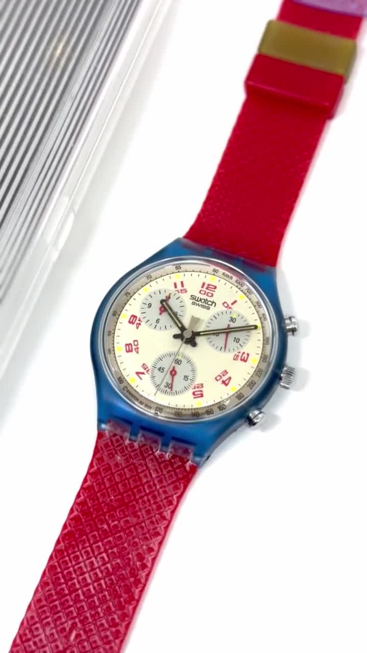 【値下げ】SWATCH CHRONO JFK SCN103 Vintage Vintage 1992 Swatch Chrono JFK SCN103 - Unworn Mint