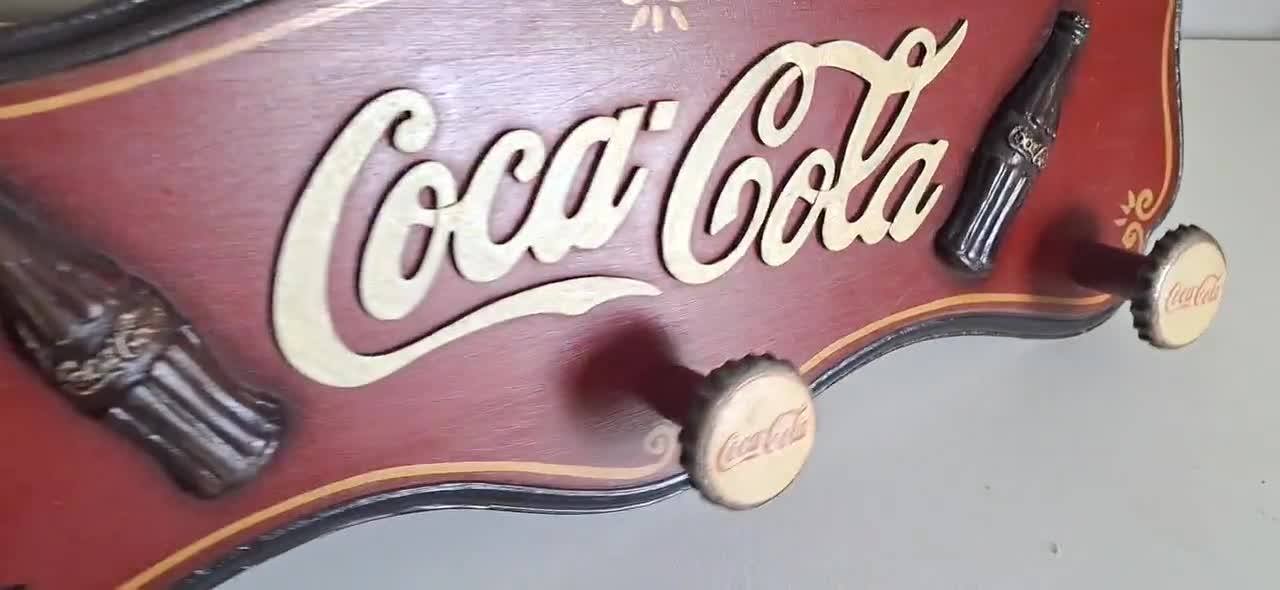 Coca-cola Wooden Wall Hook/wall Decoration - Etsy