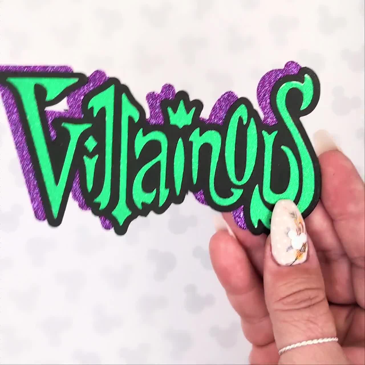 VILLAINOUS Set of 2 Metal Cutting Dies for Halloween/Villain-Themed Papercrafts, Scrapbooks, Gifts, Cards, DiY Party & Home Décor- 20829 video poster