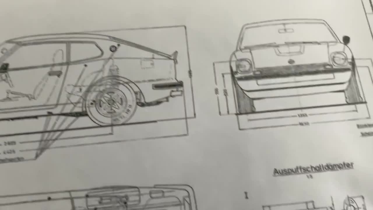 Datsun 260 Z (GRLS 30) 1974 Construction Drawing ART Work