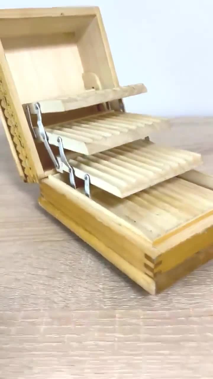 Scatola Per Sigarette Squisita Fatta A Mano In Palissandro - Foto 9