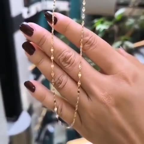 Mirror Chain* 14K Gold Mirror Chain for Women Christmas