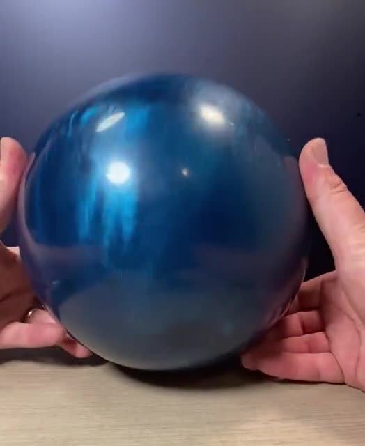 ヴィンテージ コロンビア 300 ブルー スワール ボウリングボール、8