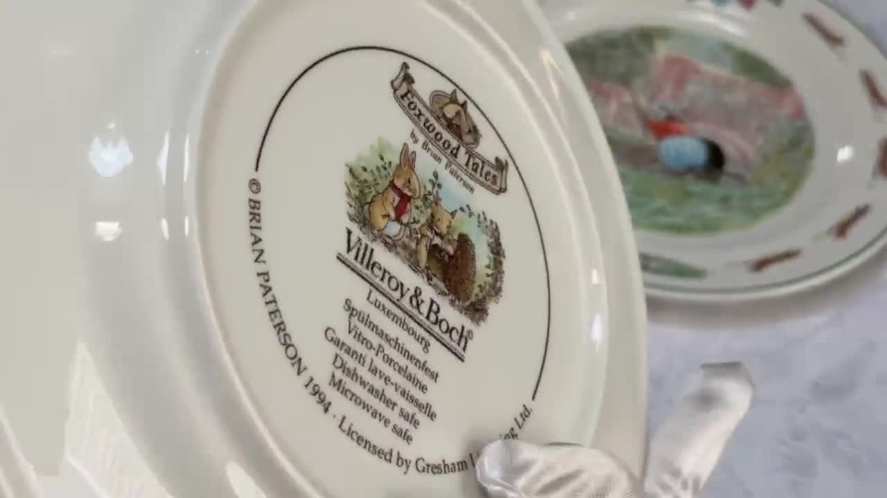 Vintage Villeroy & Boch Foxwood Tales By Brian Paterson Mug 1994 Dinner time