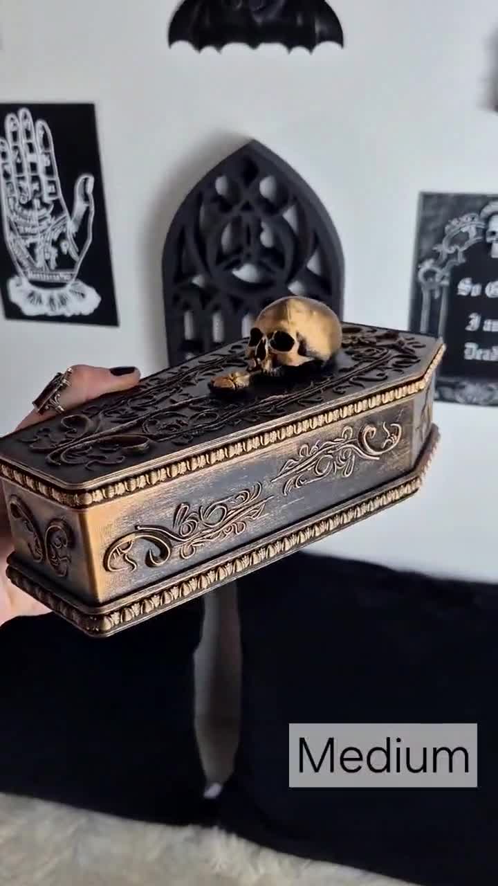 ゴシック棺型ジュエリーボックス | ビクトリア朝のヴァンパイアの小物