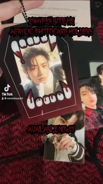 Enhypen Bite Me Coffin Acrylic Photocard Holder PREORDER [[read