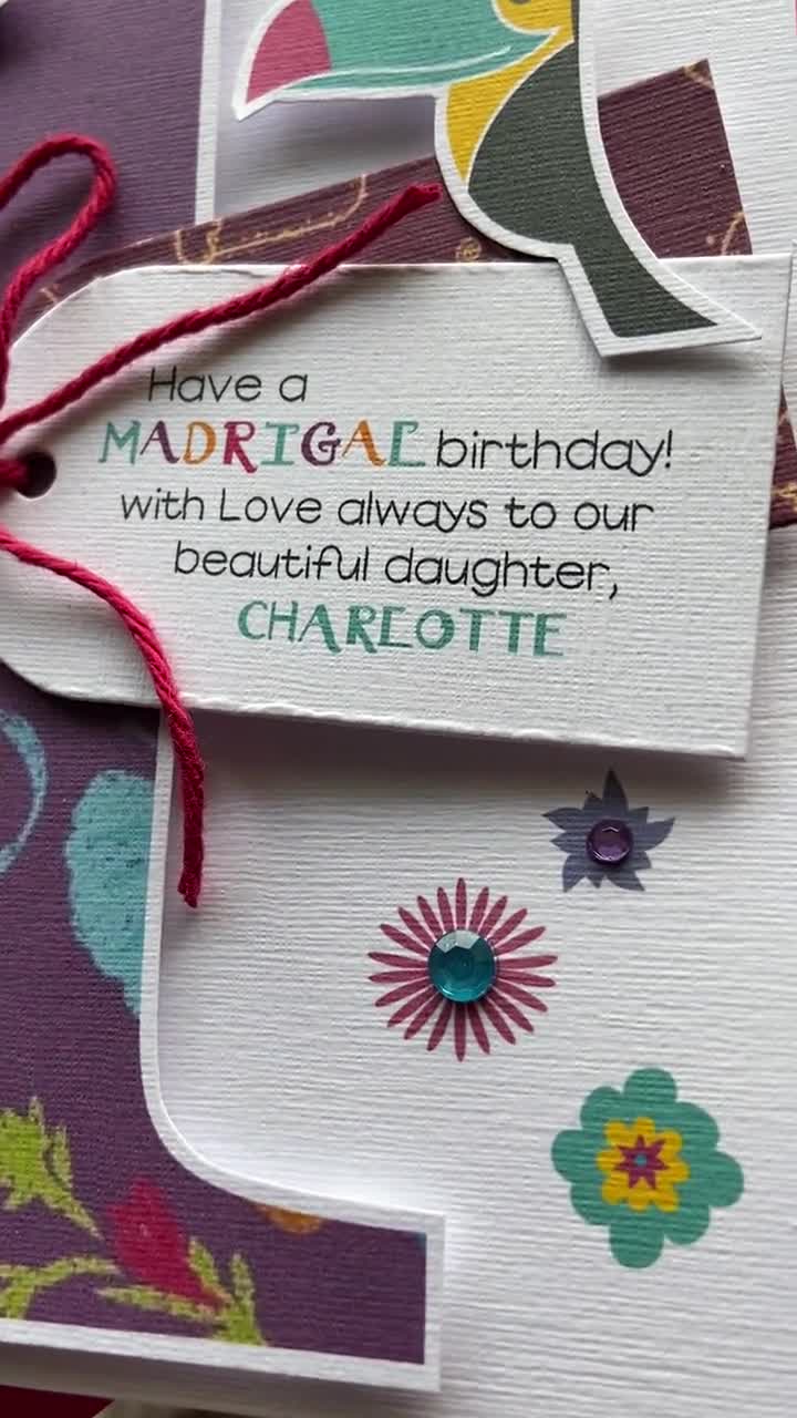 Tarjeta de cumpleaños Encanto Mirabel recuerdo de lujo video poster