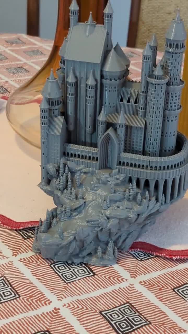 3Dプリントされた中世の城 - ドイツの城にインスパイアされた - Etsy 日本