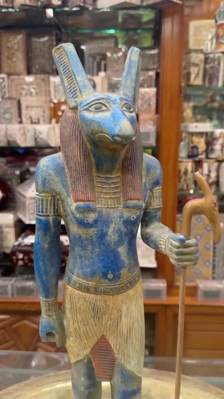 Egyptian God Seth Statue, Ancient Mythology, Handcrafted in Egypt video poster