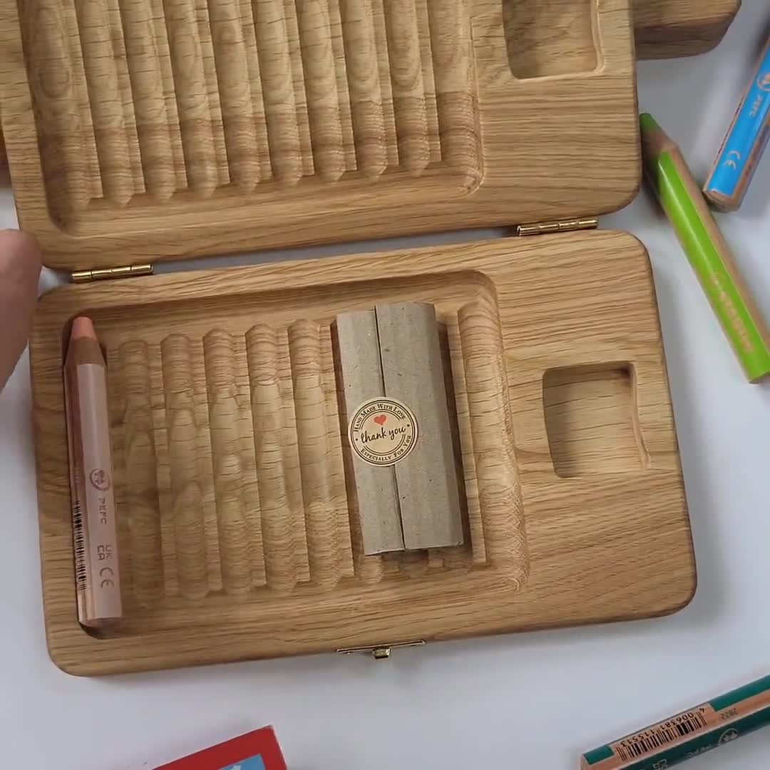 スタイリッシュなスタビロ ペンシルケース ウッディ 3 in 1 鉛筆用